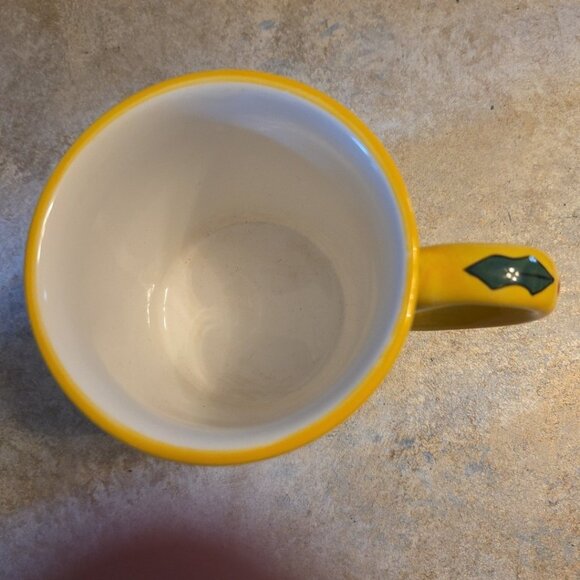 Large 16 Oz Catzilla Cats and Snowmen Coffee Cup 2002 Candace Reiter Ceramic - Picture 5 of 10